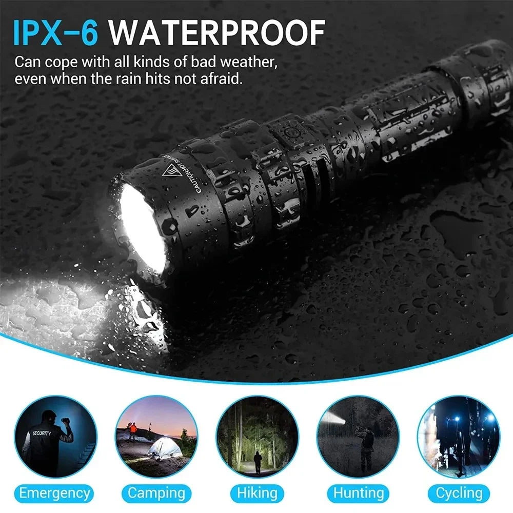 ESMARTER L2 LED Tactical Flashlight – 1000 Lm, USB Rechargeable Tactical LED Flashlight HIP