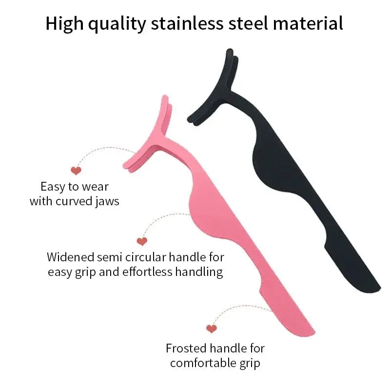 RUZOFO False Eyelash Tweezer Applicator & Curler Tool Eyelash Applicator Tool HIP