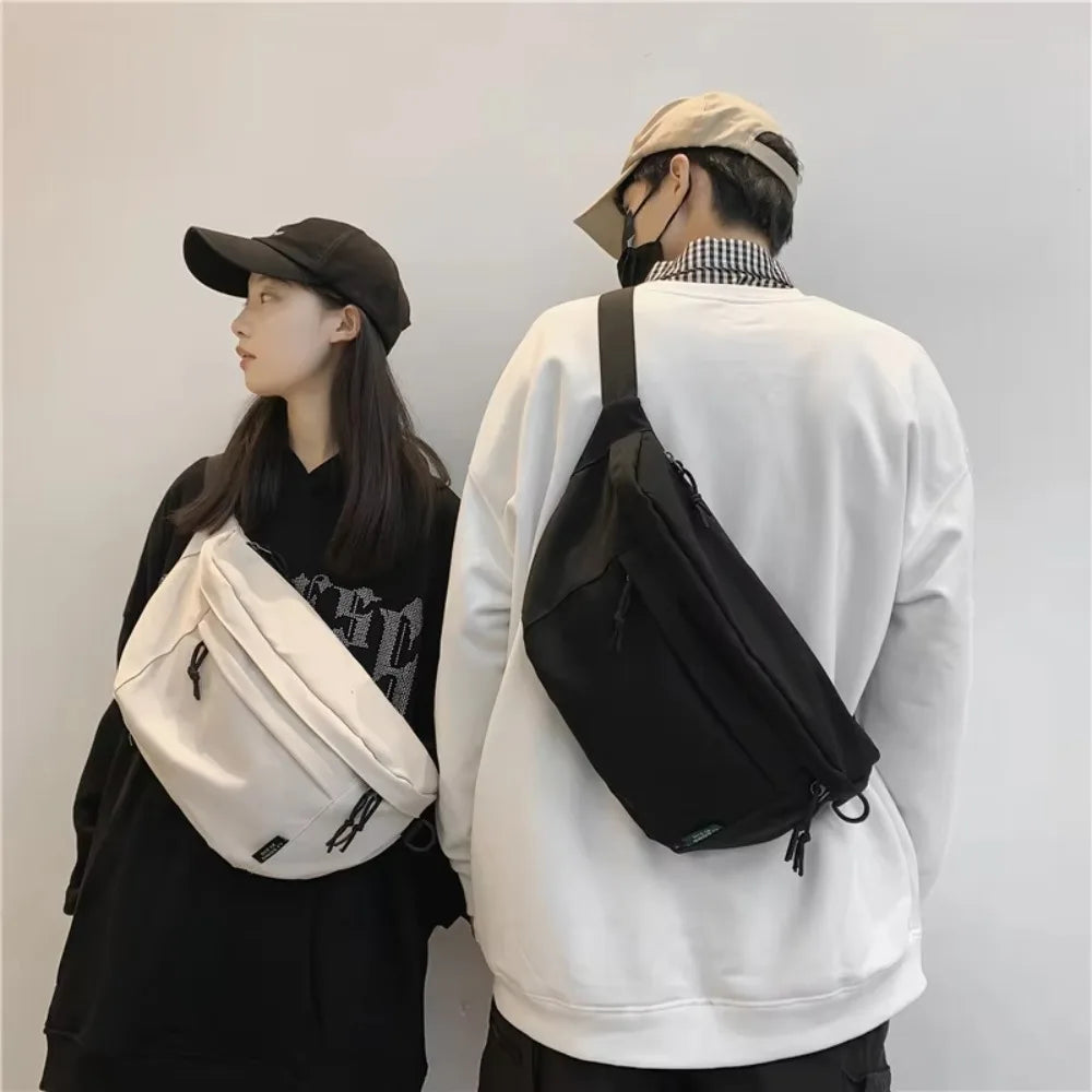 Large Capacity Nylon Crossbody Hip Bag – Unisex Travel Bag Crossbody Hip Bag HIP