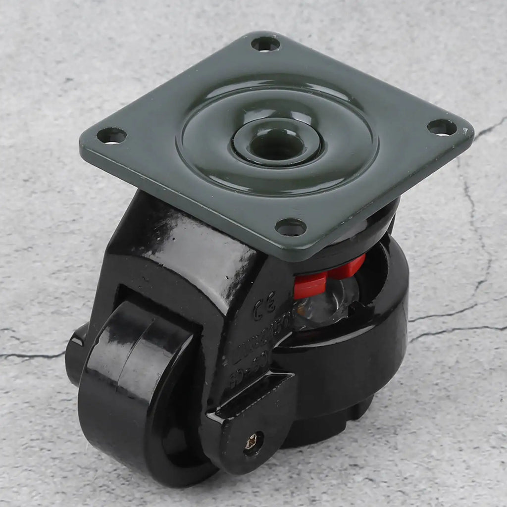 4pcs Level Adjustment Caster GD‑60F Heavy Duty Industrial Roller Wheel Leveling Caster Wheels Industrial Roller Wheel HIP