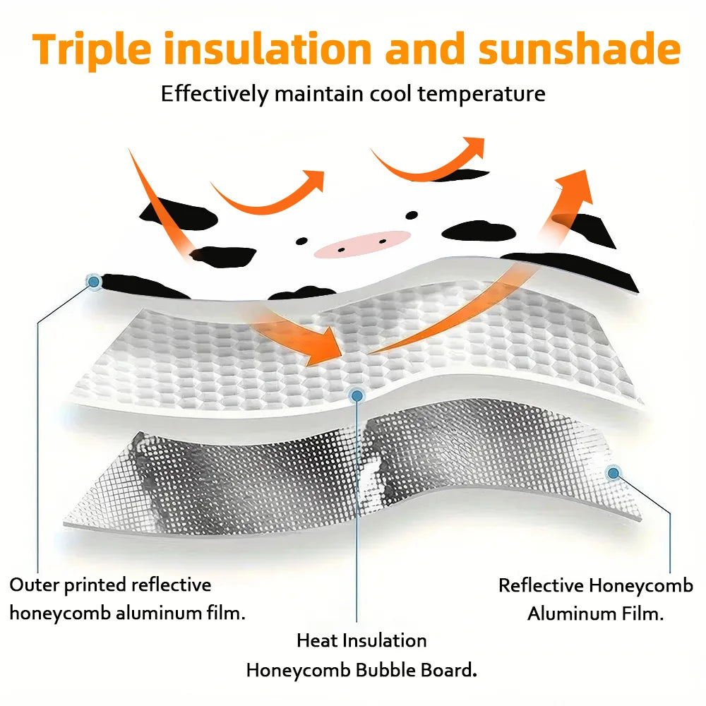 UV Car Sun Visor – Cute Pig Face Design | Universal Fit Car Sun Visor HIP
