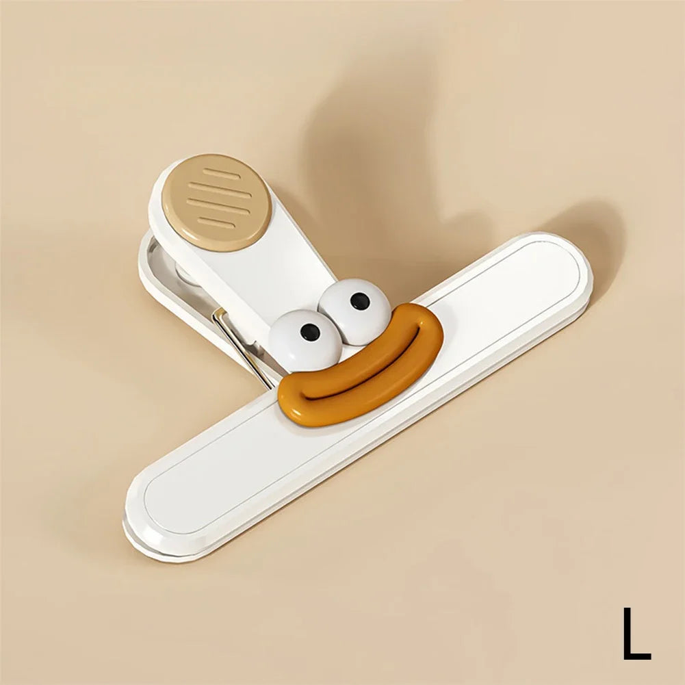 1Pc Creative Face Bag Sealing Clip Food Snack Clip Kitchen Tools Decorative Small Clip Refrigerator Plastic Food Bag Storage HIP Large