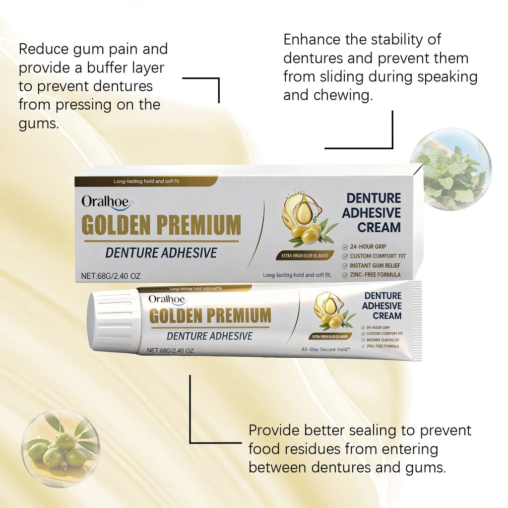 Denture Adhesive Cream – Long-Lasting Secure Hold | 68g Denture Adhesive Cream HIP
