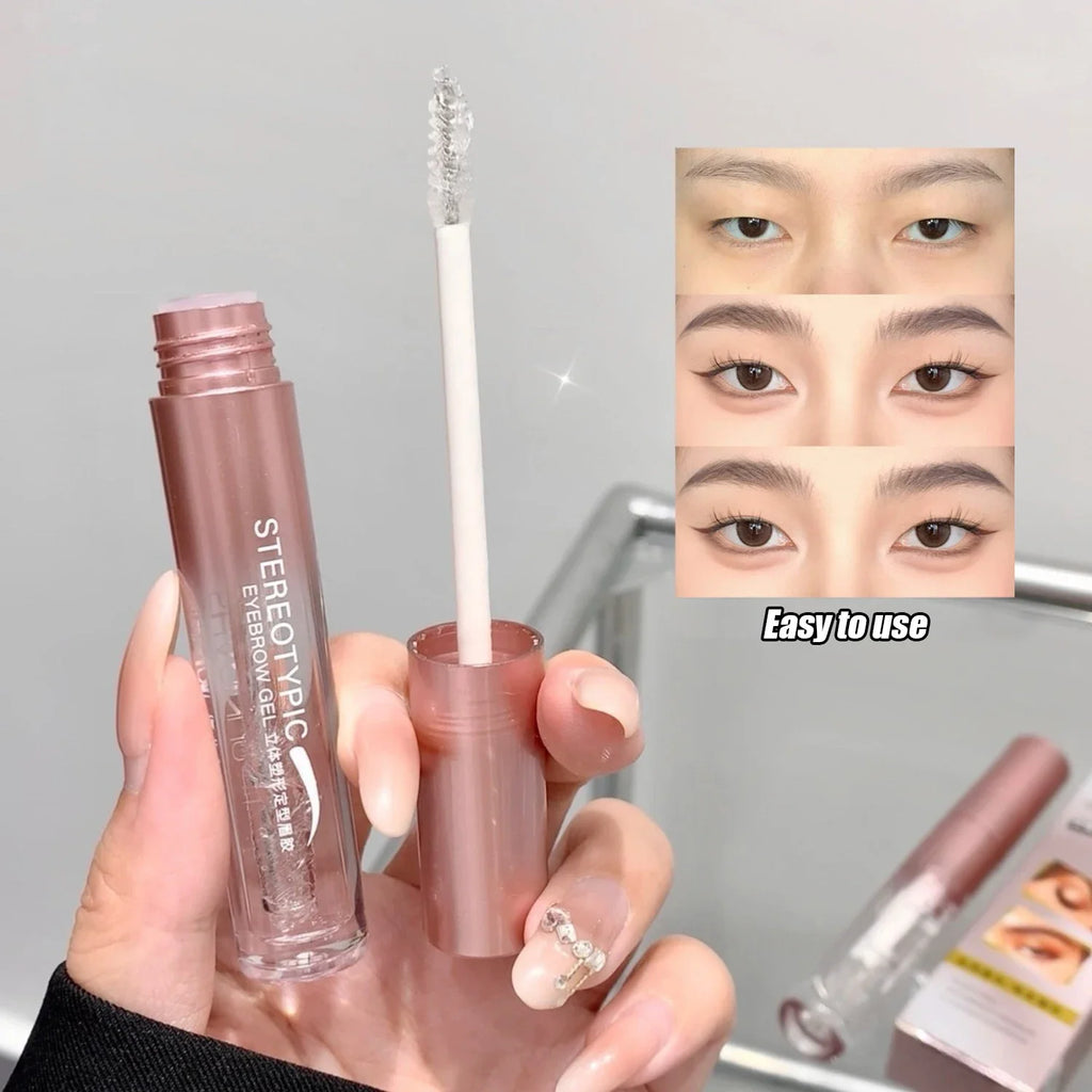 Transparent Waterproof Eyebrow Styling Gel Long Lasting Fixing Brow Soap Cream Makeup Clear Liquid Eyebrow Sealed Layer Cosmetic HIP