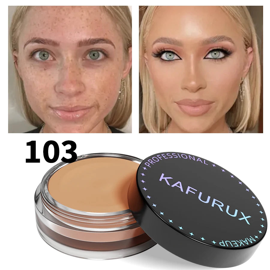 KAFURUX 9-Shade High Coverage Concealer BB Cream | Waterproof Concealer BB Cream HIP 103