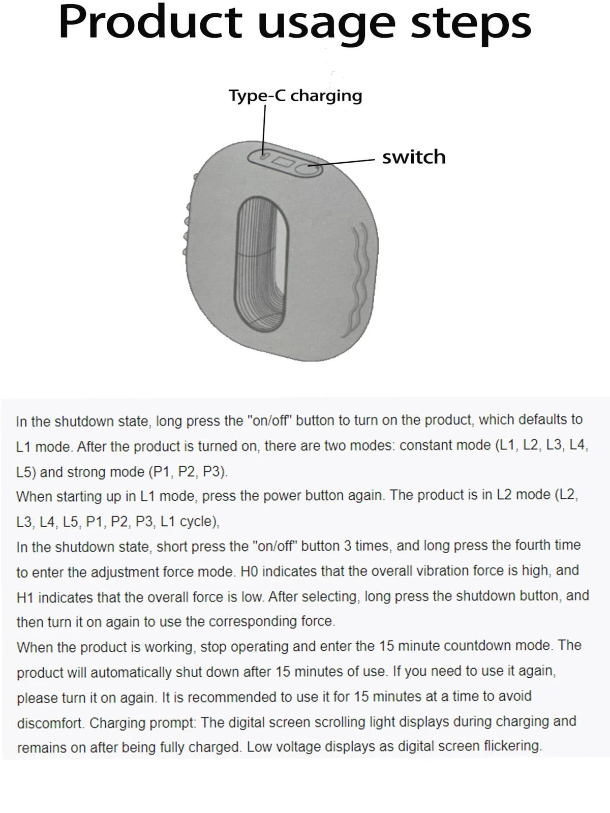 Rechargeable Vibrating Fascia Massage Ring – Waist & Abdomen Vibrating Massage Ring HIP
