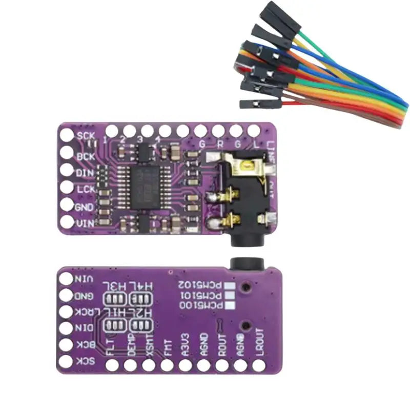 PCM5102A I2S DAC Module – Raspberry Pi PHAT Audio Board DAC Audio Module HIP A1