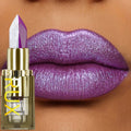 1PC Purple Glitter Two-tone Lipstick Red Rose Moisturizing Lipsticks Cosmetics Easy to Use Lip Tint Makeup Lip Beauty Long Lasti HIP 106