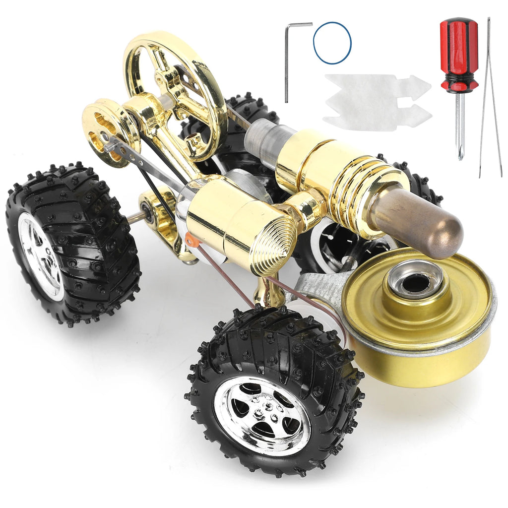 Stirling Engine Model Miniature Car Motor Educational Physics Science Experiment Toy Gifts HIP