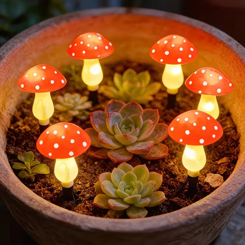 LED Solar Mushroom Garden Lights – Waterproof Pathway Decor Solar Garden Lights HIP