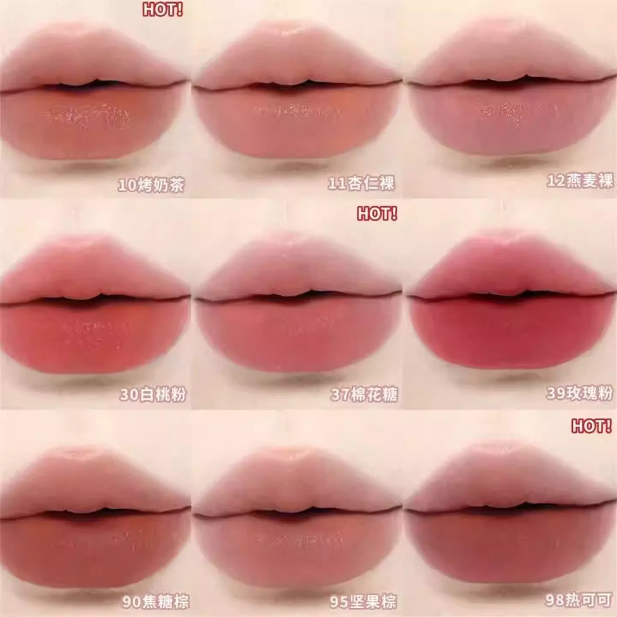 JOOCYEE Matte Lip Cream – Airy Mist Finish | Nude Brown Pink Matte Liquid Lipstick HIP