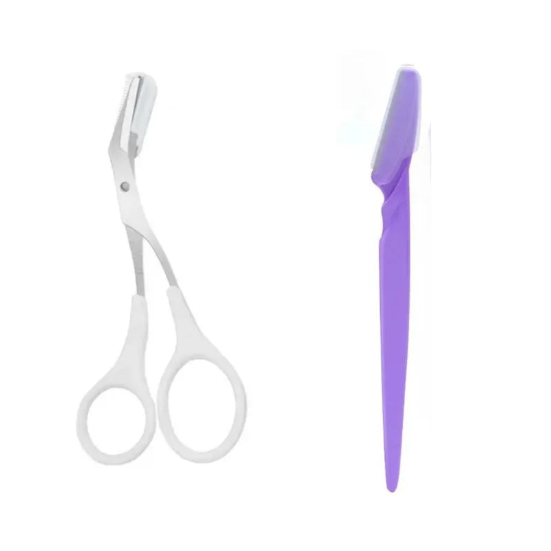 RUZOFO Travel Eyebrow Trimmer & Face Hair Razor Tool Eyebrow Trimmer Razor HIP C613-1WBC514-1Purple