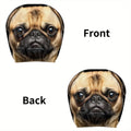 Pug Car Headrest Covers 2-Pack – Washable & Breathable Car Headrest Cover HIP 1