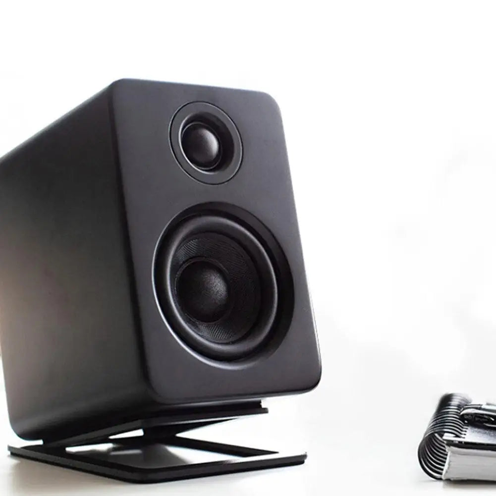 Heavy Duty Steel Speaker Riser Desktop Monitor Stand Anti-Vibration Non-Slip Audio Holder For Studio Speakers Bookshelf Speakers HIP