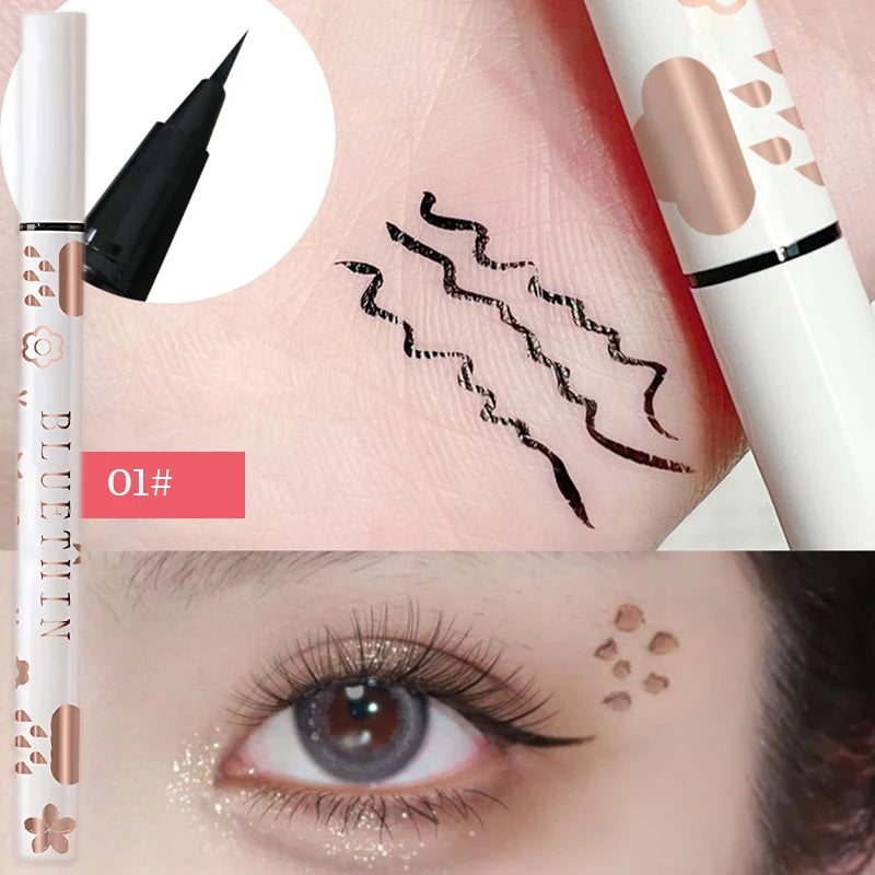 Eyeliner Lying Silkworm Pencil Undercover Draw Down To Non-Smudge Fine Natural Long-lasting Waterproof Eyes Liner Beauty Makeup HIP 01