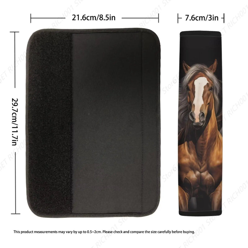 Western Horse Car Seat Belt Shoulder Pads – Set of 2 Seat Belt Cover Set HIP