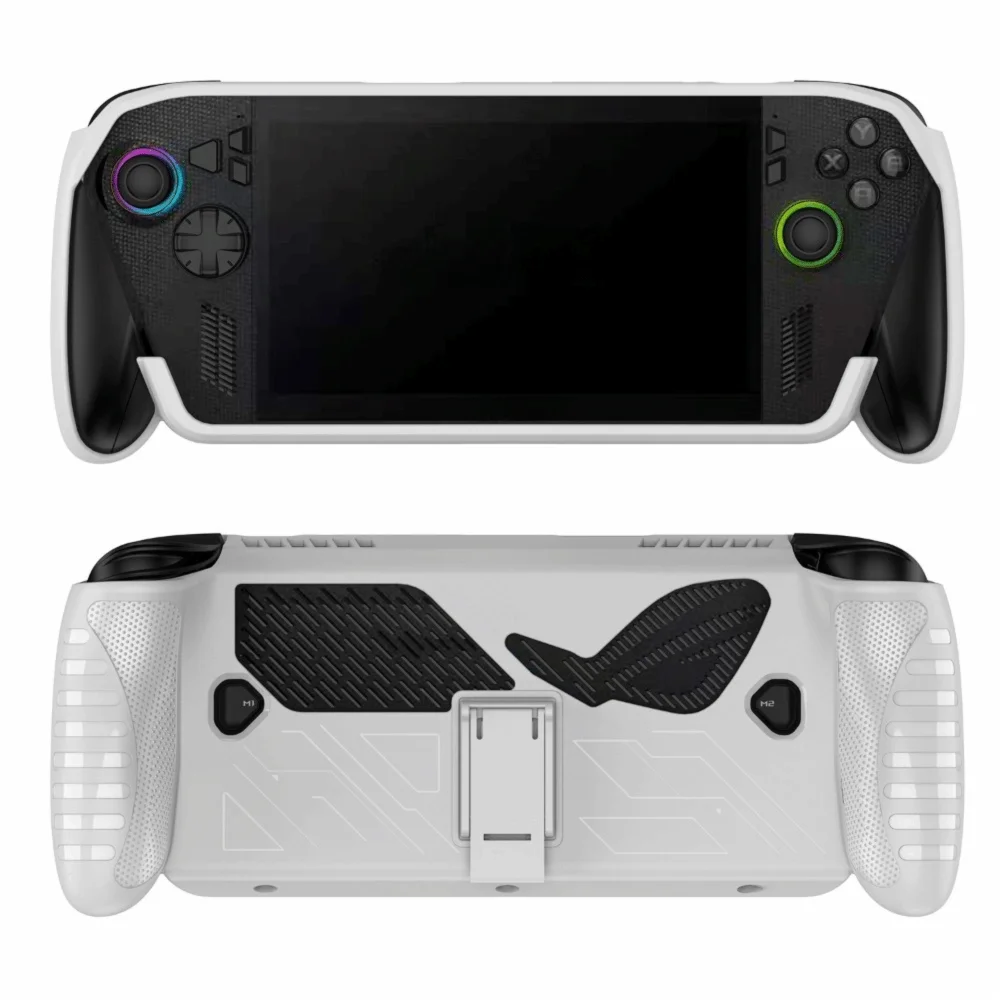 TPU Shockproof Case with Kickstand for ROG Ally & Ally X Game Console Case HIP White