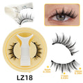 New 1 Pair Cat Eye Magnetic Eyelashes Set With Tweezers Natural Light Eyelash Extension Tools Reusable False Eyelashes Makeup HIP LZ18