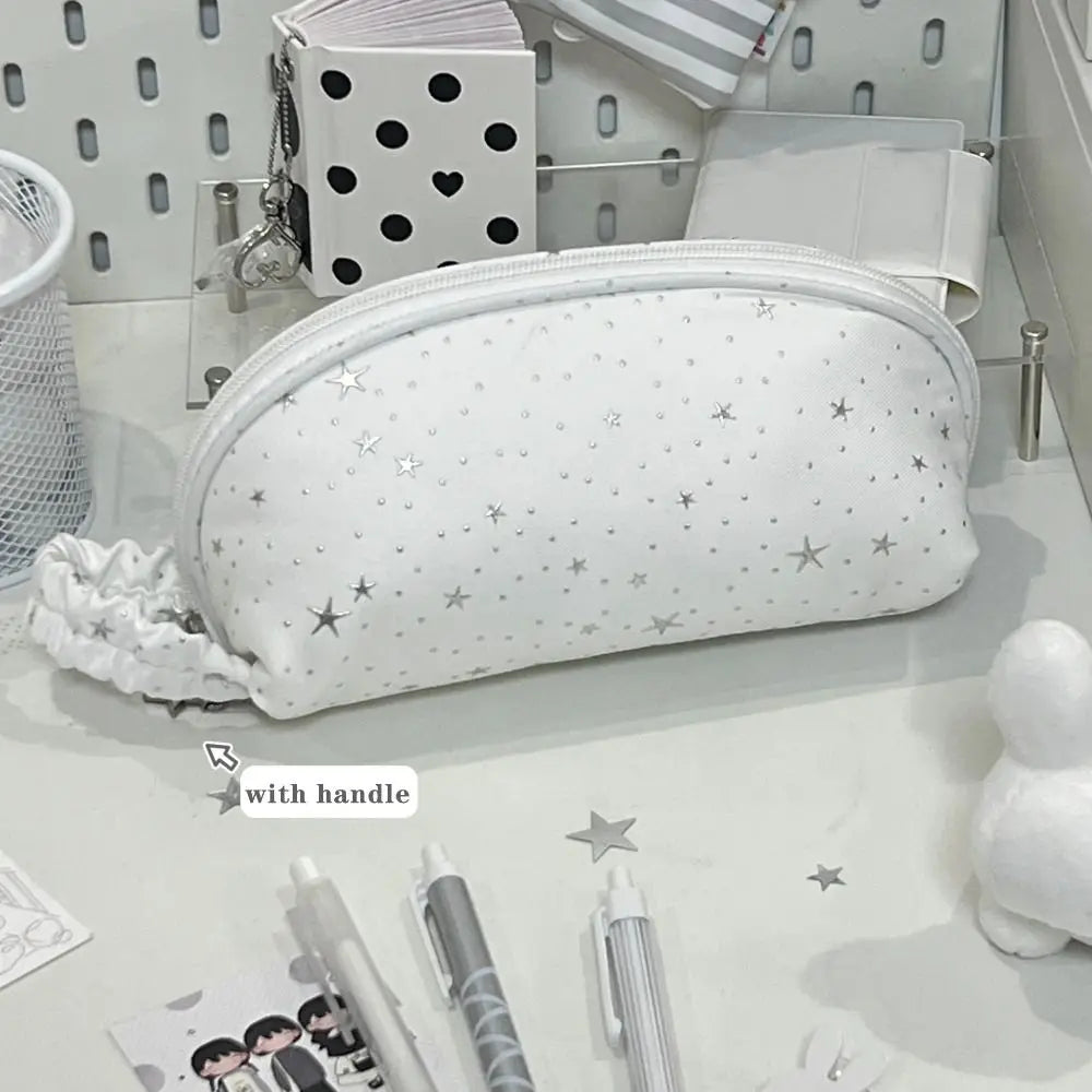 Shell-Shape Star Print Pencil Case – Large Capacity Pouch Pencil Case Pouch HIP