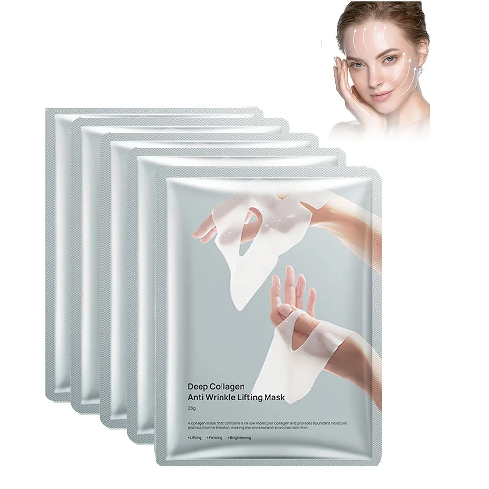 Deep Collagen Anti-Wrinkle Overnight Lifting Face Mask 5 Pack Collagen Face Mask HIP Default Title