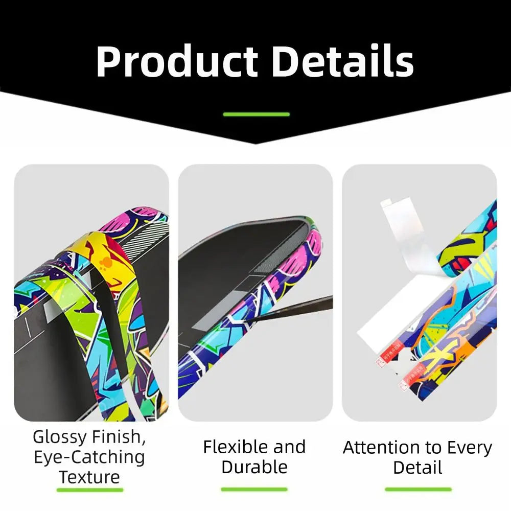 Graffiti Pickleball Paddle Edge Tape – TPU Protective Sticker Paddle Edge Tape HIP