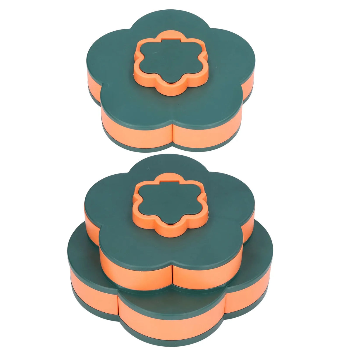 Snack Serving Tray Multifunction Large Capacity Flower Shape Nut Candy Serving Container for Home HIP