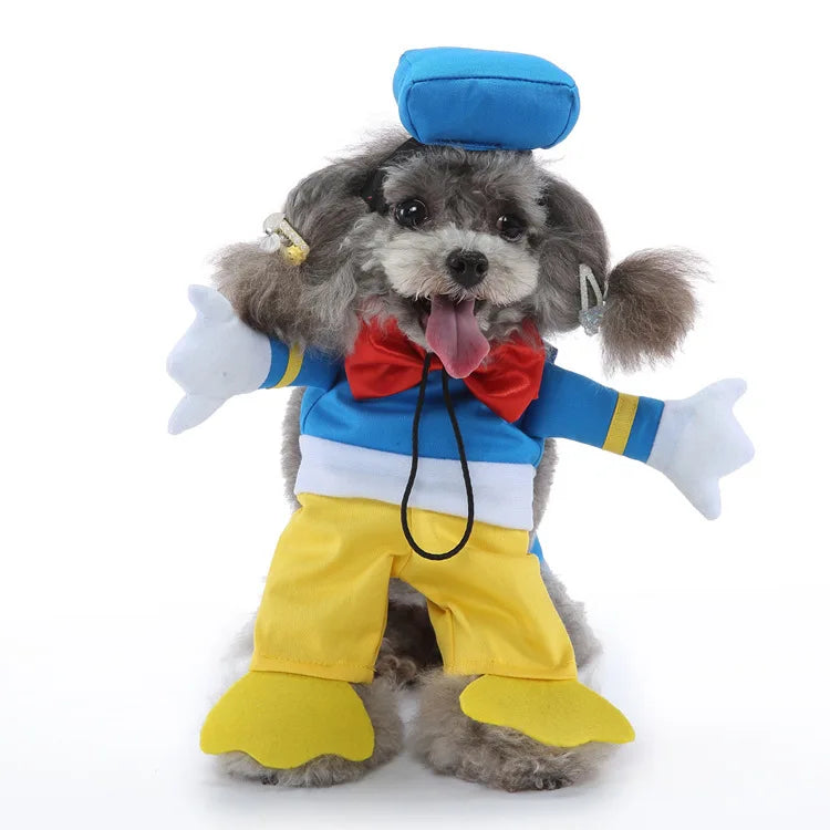 Dog Halloween & Christmas Costume Dress – Soft Cotton Dog Costume Dress HIP Duck L