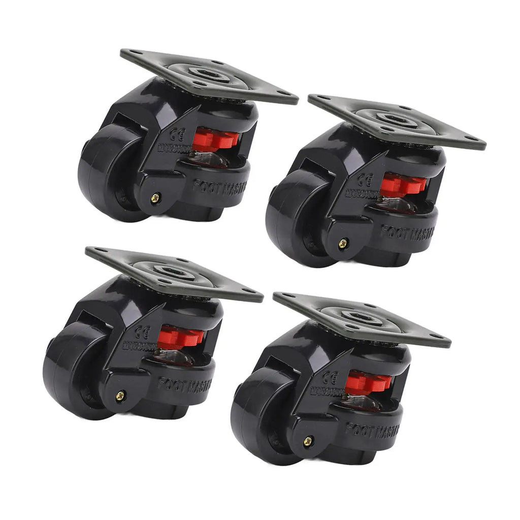 4pcs Level Adjustment Caster GD‑60F Heavy Duty Industrial Roller Wheel Leveling Caster Wheels Industrial Roller Wheel HIP