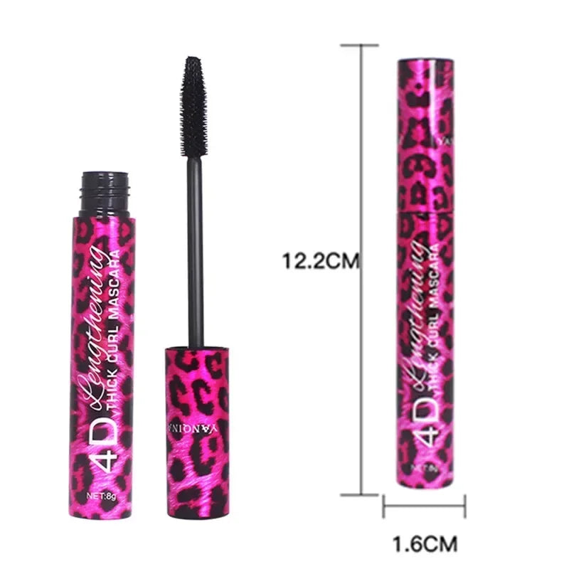 4d Silk Fiber Lash Mascara Long Curling Mascara Makeup Eyelash Black Waterproof Fiber Mascara Extension Eye Lashes Makeup Tool HIP