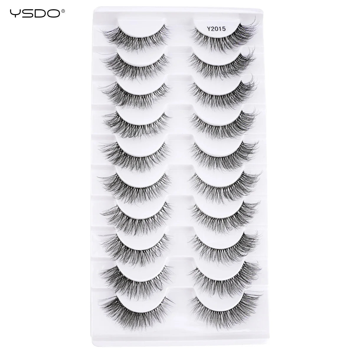 YSDO 5/10 Pairs Natural Eyelash Extension Hand Made Maquilagem Fluffy Fake Half Lashes Soft 3D Mink Lashes Makeup Faux Cilios HIP 10pairs-Y2015