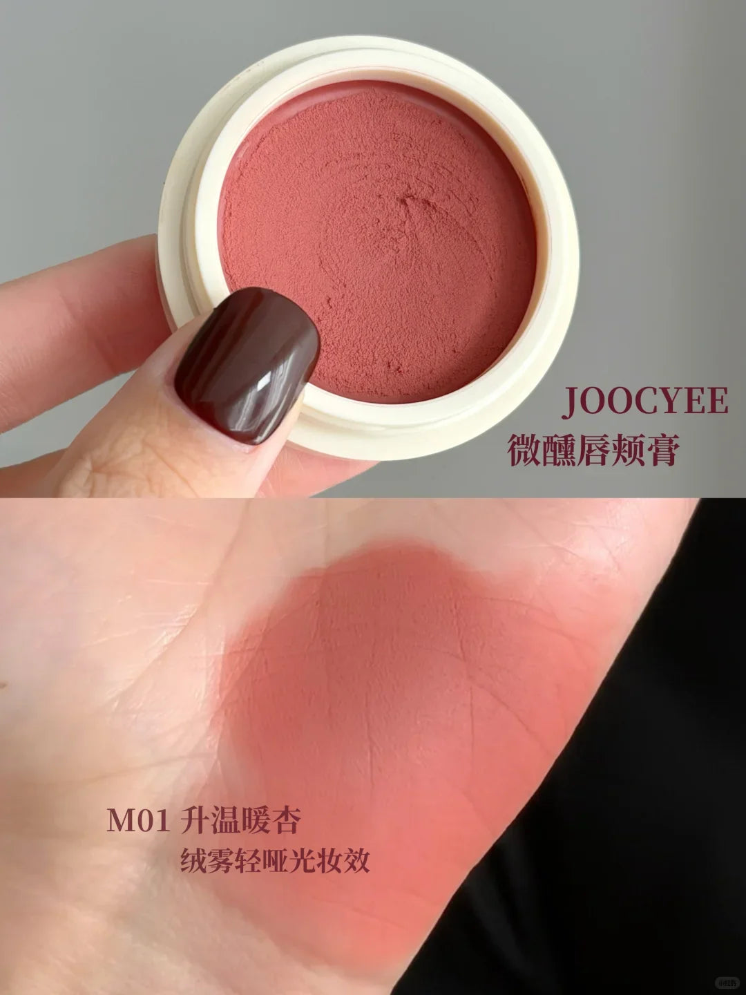 JOOCYEE Lip & Cheek Balm Cream – Glossy & Matte Blush Lip & Cheek Cream HIP