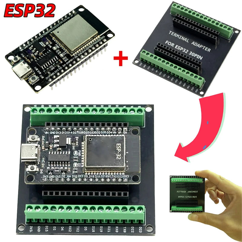 ESP32 Development Board – WiFi & Bluetooth Dual Core 30-Pin Microcontroller Dev Board HIP