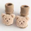 Baby Bear Anti-Slip Thicken Cotton Socks for Toddlers Toddler Socks HIP C74-Khaki S 0-1T 8-10cm