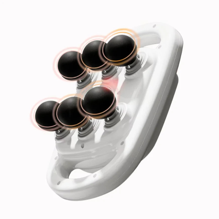 AXH 6-Head Wireless Massage Gun – Deep Vibration Massager Percussion Massage Gun HIP white