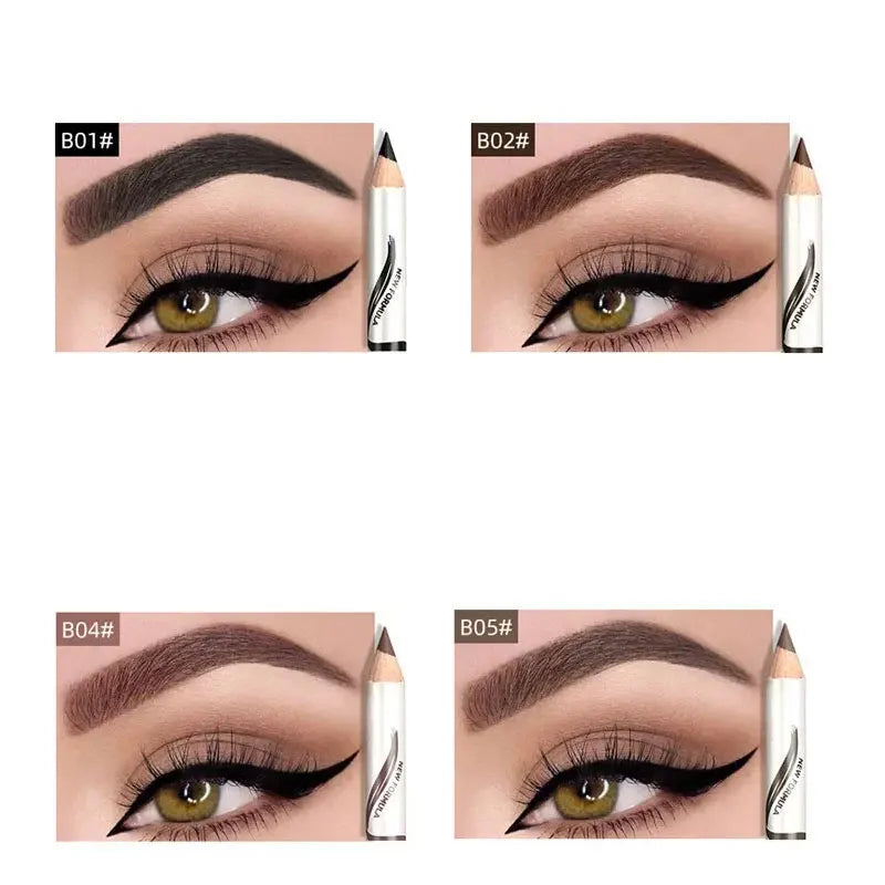1PCS Hard core eyebrow pencil, thin eyebrows with eyebrows, 12 pieces, five colors with distinct roots HIP