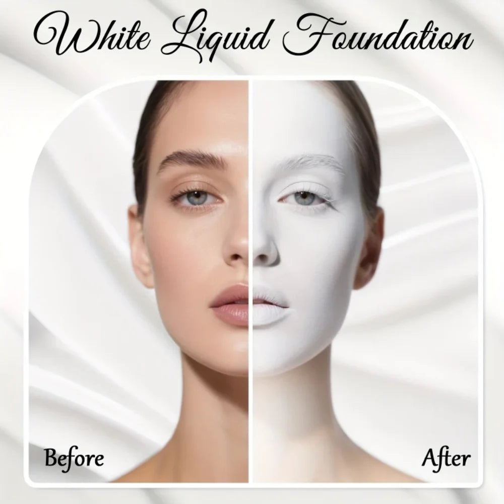 White Liquid Foundation – Cosplay, Stage & Brightening Base Liquid Foundation HIP
