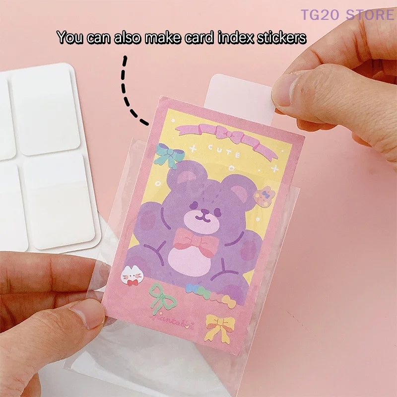 Transparent Frosted Label Stickers – DIY Index Sticky Notes Label Stickers HIP