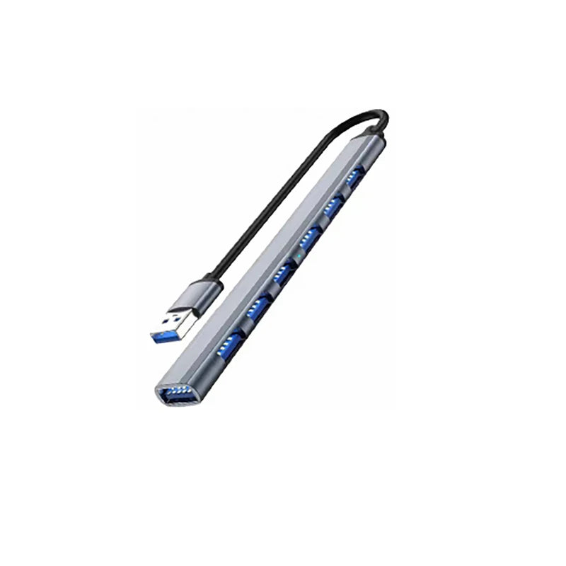 OULLX 7-Port USB 3.0 Hub – Type-C & USB Aluminum Splitter USB Hub Splitter HIP USB