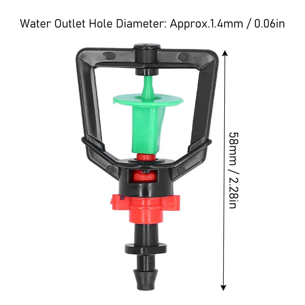 10 Set Rotating G Type Nozzle Plants Watering Sprinkler Refraction Spray Nozzle for Greenhouse Rotating Sprinkler HIP