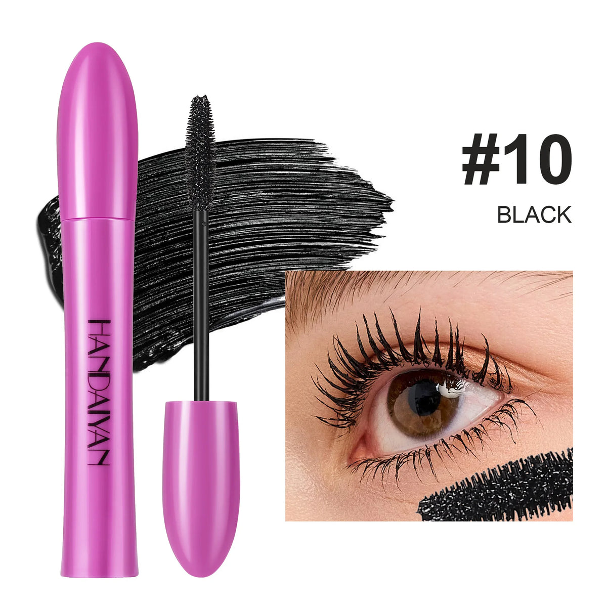 Handaiyan Colorful Waterproof Mascara – 10 Shades | HIP Colorful Mascara HIP 10 BLACK
