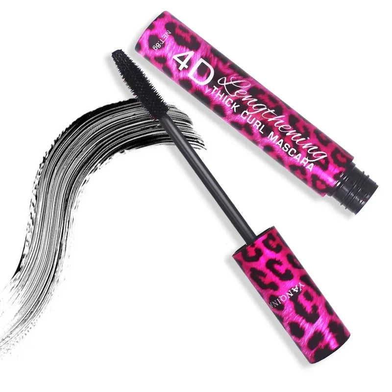 4d Silk Fiber Lash Mascara Long Curling Mascara Makeup Eyelash Black Waterproof Fiber Mascara Extension Eye Lashes Makeup Tool HIP