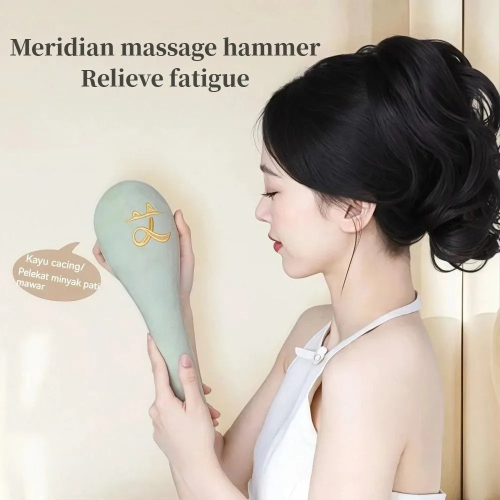 Mugwort Massage Hammer – Portable Acupoint Tapping Tool Massage Hammer HIP
