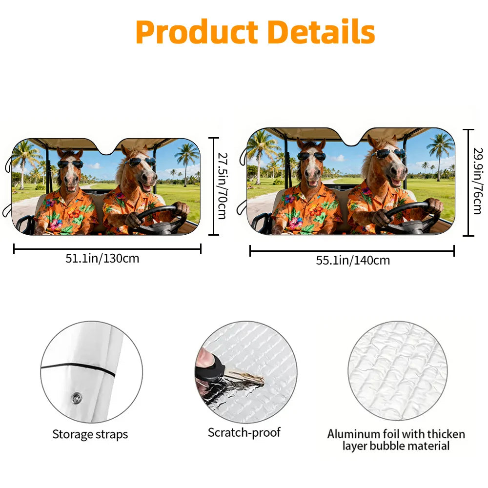 Car Sunshade – UV Blocking & Heat Reducing | RV, SUV, Sedan Car Windshield Sunshade HIP