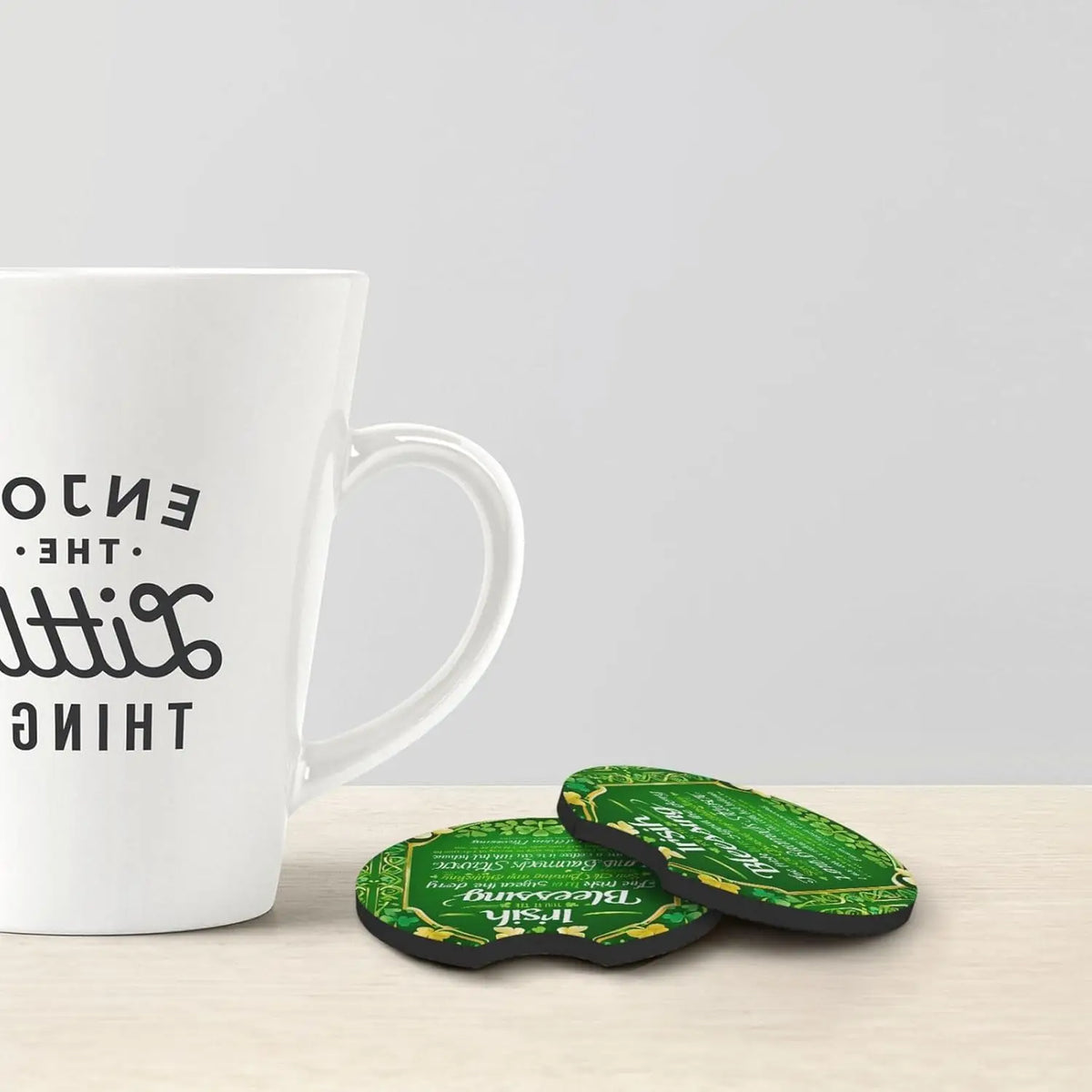Irish Blessing St. Patrick's Day Car Cup Coasters – 2PCS Car Cup Coasters HIP