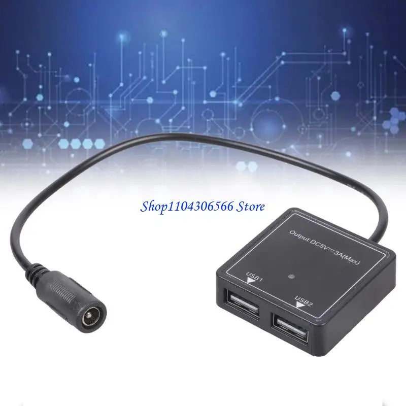DC to USB Adapter 6V–30V to 5V 3A – Solar & 12V Compatible DC USB Power Adapter HIP