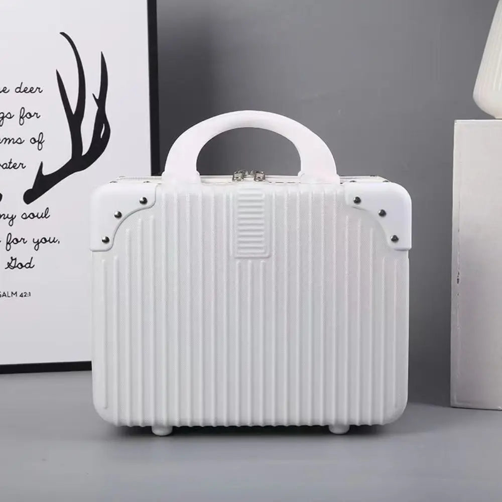 14" Mini Travel Makeup Suitcase with Password Lock | ABS Travel Makeup Case HIP