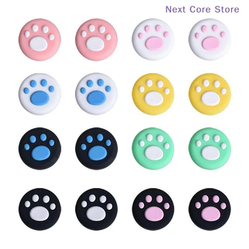 10-Pack Cat Paw Silicone Thumb Grip Caps for Game Controllers Controller Thumb Grips HIP