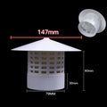 PVC Round Roof Air Vent Grille 75–200mm | Weatherproof Cap Roof Vent Cover HIP 110mm