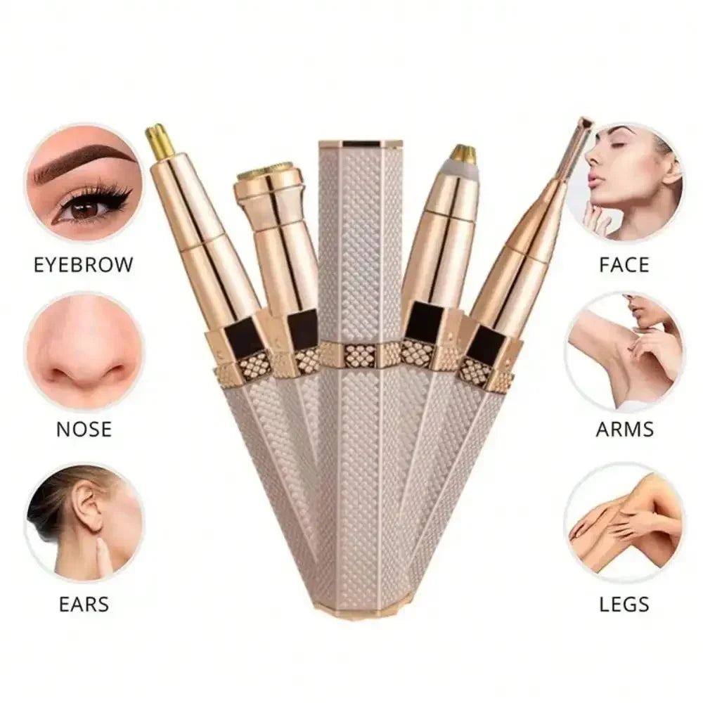Electric Hair Remover & Eyebrow Trimmer for Women – Face & Body Electric Hair Epilator HIP