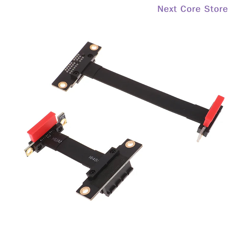PCIe X1 Dual 90° Right Angle Riser Extension Cable Gen 3.0 PCIe Riser Cable HIP
